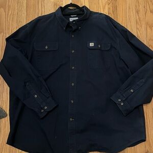 Carhartt rugged flex canvas long sleeve shirt